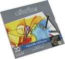Oil Pastel - Aqua Stic Set Of 20 Colors, Tin Box