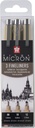 Sakura Pigma Micron fineliner set Broad | 3 pens, 0.5 mm + 0.6 mm + 0.7 mm, black
