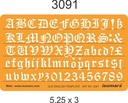 Script / Old English Letter Template - 20mm