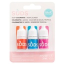 Accessories - Wr - Suds Soap Maker - Colorant - Tropic Sunset - .1 Oz Bottles (3 Piece)