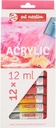 Acrylic Colors Set 12X12ml Talens Art CrEAtion