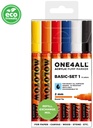 Acrylic Marker One4All 127HS 2mm Wallet Basic-Set 1 Rectangle Ast Molotow