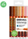 Acrylic Marker One4All 127HS 2mm Wallet Character-Set Rectangle Ast Molotow