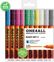 Acrylic Marker One4All 127HS 2mm Wallet Basic-Set 3 Rectangle Ast Molotow