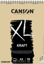 Kraft Pad A3 Spiral 60Sh Canson Xl 90G