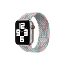 Hyphen Watch Strap - Apple - Braided Watch Band Gray + Pink 38-40 Mm Small