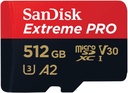 SanDisk Extreme Pro microSD UHS I Card 512GB for 4K Video on