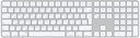 Apple Magic Keyboard with Touch ID and Numeric Keypad for Mac Apple silicon - Arabic - Sil