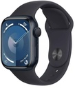 Apple Watch Series 9 GPS 41mm Midnight Aluminium Case with Midnight Sport Band - M/L