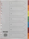 Divider Index 1-7 Color Paper A4 Assorted