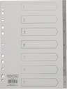 Divider Index 1-7 Grey Pp A4 Grey