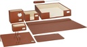 Desk set 7 Pcs / set PU   Leather   Brown