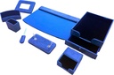 Desk set 8 Pcs / set PU    Leather   Blue