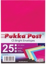 Envelope C5, 162 x 229mm, 100gsm, Pack of 25, Assorted Bright Color
