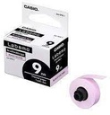 Tape Label Printer 9mm Re-Adherable Black on Pink Casio XA-9PK1-W-DJ