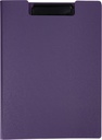 Clipboard With Cover   Polypropylene Black Metal Clip A4 Purple