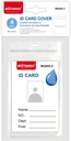 ID Card Holder 85x121mm Vertical Transparent Waterproof  Set of 4pcs     3411