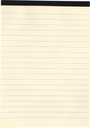 Pad Writing 70G 80 Pages W/ Red Margin Paper A4 Yellow