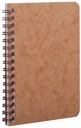 Age Bag, Wirebound Notebook 9X14Cm 50 Sheets Lined Tobacco