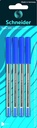 Ballpoint pen Tops 505 M blue Blister 4 pieces