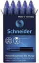 Rollerball cartridge One Change Box 5 pieces blue Schneider