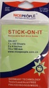 Notes Sticky 100 Sheets Paper 75Gsm 75X100Mm Green