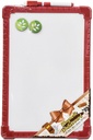 Whiteboard with marker and 2 Rounded Magnetic for Kids 25 X 35 CM JL-113