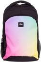 2-zip school backpack (21 l) Sunset series, black