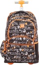 6-zip wheeled backpack (25 L) Tandem special series, black