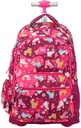 6-zip wheeled backpack (25 L) Roller special series, pink