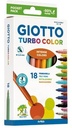 Felt Tip Marker, Set of 18 pcs, Giotto Turbo Color