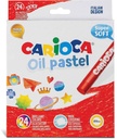 Oil Pastels Set Of 24 Colors, Maxi Ã˜ 10, Carioca