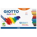 Oil Pastel, Set of 12 pcs, Giotto Olio Fine