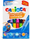 Tempera Stick, Set Of 12 Assorted Color, Carioca Temperello