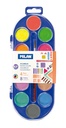 Watercolor Pan Set Of 12 +Brush Ø30Mm Fl-M