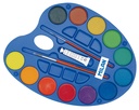 Watercolor Pans Set of 12 +Brush 45Mm