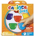 CARIOCA Baby Teddy Crayons 1+ 6pcs