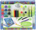 MIXED MEDIA BLUE EASEL ART SET