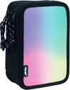 Filled triple decker pencil case Sunset series, black