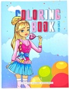 Bozart Girls Coloring Bk 100g 16p. 21x28cm GIRLS