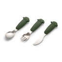 Cutlery Set Silicone- Dino
