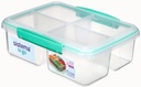 Lunch Box Quad Split 1.74L To Go- Minty Teal