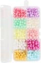 Beads Polyester 160g Set Assorted Color in Organizer Box