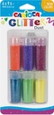 Glitter Powder 9gsm with Glue, Set of 6Pcs, Assorted Color, Carioca