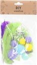 DIY Set Feather with PomPom Size 2-3CM Colorful GEN,PUP