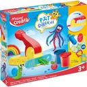 Creativ Modelling Dough 4 Colors+12 Accs