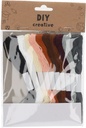 Cotton String Set of 10, Length 8M WHT,BLK,BEG,PEA,LBN,DBN,COF, DPL,GRY,DGY