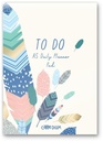 Planner Pad Daily 60SH Tear Off, Feathers Carpe Diem