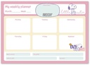 Weekly Planner Notepad A4 Snoopy