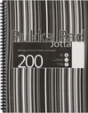 A4 Polyprop Jotta Pad Black Stripe 200 Pages Pukka Pad